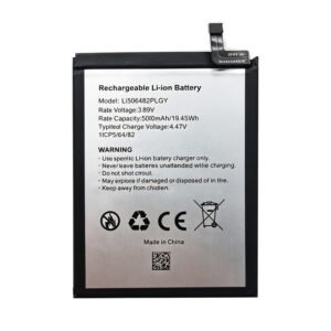 Li506482PLGY 5000mAh 3.89V Li-ion Polymer replacement battery for Blackview Shark 9, front view showing battery surface and small 2-pin connector