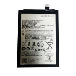 MH60 6000mAh 3.87V Li-ion Polymer replacement battery for Motorola Moto G10 Power XT2127-4, front view showing battery surface and small 2-pin connector