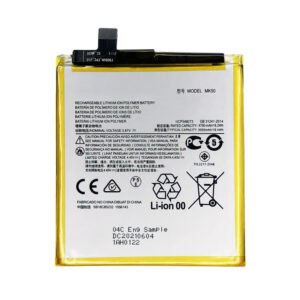 MK50 5000mAh 3.87V Li-ion Polymer replacement battery for Motorola Moto One 5G Ace XT2113, front view showing battery surface and small 2-pin connector