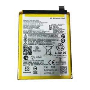 NH40 4000mAh 3.89V Li-ion Polymer replacement battery for Motorola Moto E22 E22i XT2239, front view showing battery surface and small 2-pin connector
