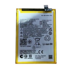 PH50 5000mAh 3.87V Li-ion Polymer replacement battery for Motorola Moto G23 XT2333-3, front view showing battery surface and small 2-pin connector