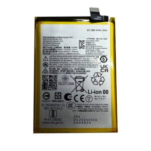 QS50 5000mAh 3.91V Li-ion Polymer replacement battery for Motorola Moto G Stylus 5G 2024 XT2419-1, front view showing battery surface and small 2-pin connector