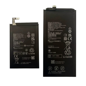 HB245179EWW-11 1850mAh and HB2756B3EWW-11 3675mAh 3.80V Li-ion Polymer replacement battery set for Huawei Mate X7, front view showing both battery cells and small 2-pin connectors
