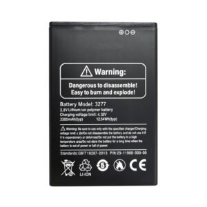 3277 3300mAh 3.8V Li-ion Polymer replacement battery for Ulefone 3277, front view showing battery surface and connector