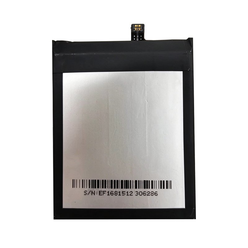BAT22M216300 6300mAh 3.85V replacement battery for Doogee S41 and S41 Pro, back view showing model number BAT22M216300, capacity 6300mAh, and voltage 3.85V on spec label