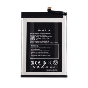 5000mAh 3.87V Li-ion Polymer replacement battery for Fossibot F114, front view showing battery surface and small 2-pin connector