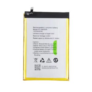 KC-N8300A 8300mAh 3.85V Li-ion Polymer replacement battery for OUKITEL WP17 and iiiF150 R2022, front view showing battery surface and small 2-pin connector