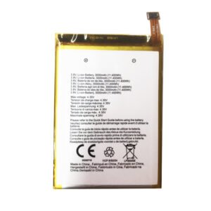 LP38300E 3000mAh 3.8V Li-ion Polymer replacement battery for CROSSCALL TREKKER M11, front view showing battery surface and small 2-pin connector