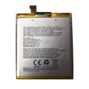 LPN385350 3500mAh 3.85V Li-ion Polymer replacement battery for CROSSCALL TREKKER X3, front view showing battery surface and small 2-pin connector