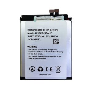 LiNDC045PAHP 5050mAh 3.87V Li-ion Polymer replacement battery for Blackview A200 Pro, front view showing battery surface and connector