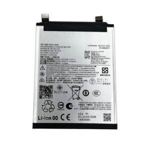 RM52 5100mAh 3.91V Li-ion Polymer replacement battery for Moto Edge 60 XT2505-1 and Edge 60 Fusion XT2503-4, front view showing battery surface and connector