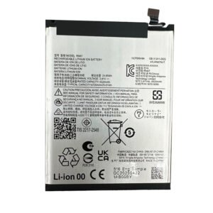 RN67 6720mAh 3.81V Li-ion replacement battery for Moto G86 Power 5G 2025, front view showing battery surface and connector